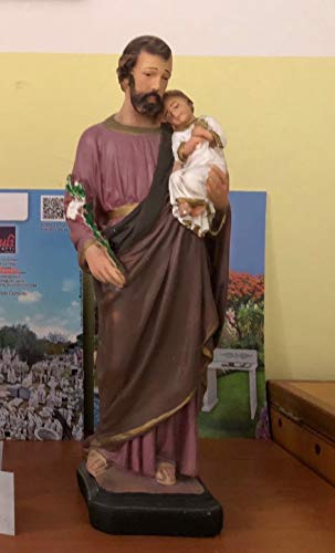 STATUA DI SAN GIUSEPPE PITTURATO IN GESSO