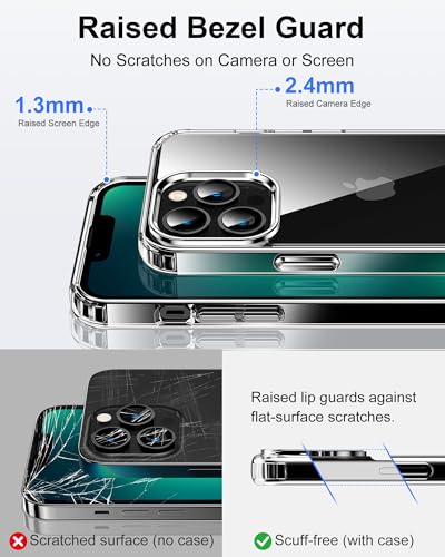 Image of HOOMIL Case for iPhone 13 Pro, Anti-Yellowing, Crystal Clear