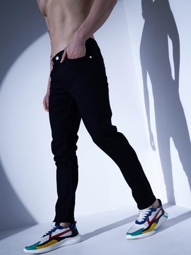 Image of Hubberholme Men's Stretchable Slim Fit Jeans - Casual Cotton Jeans for Men