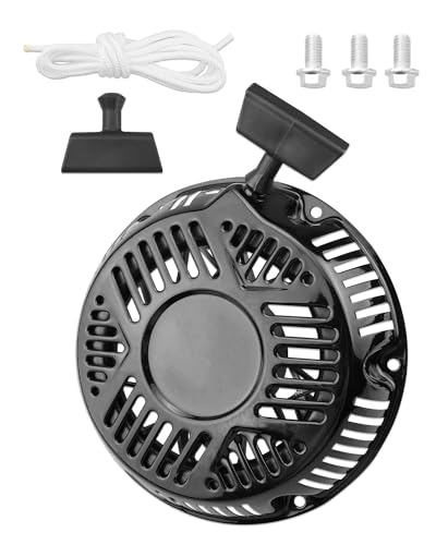 JUWEVAZU Arrancador de retroceso 797747 apto para Briggs & Stratton 13.5HP 420CC y Craftsman 420CC Conjunto de arranque con 6 agujeros 160 cm motor de cuerda y equipo de potencia