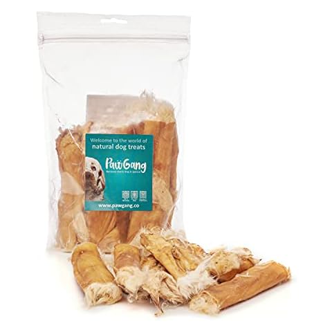 PawGang - Rabbit Skin with Fur 200g - 100% Natural EU Sourced Treats for Dogs Puppies Young Adult Old Small Large Dog - Tasty Air Dried Chews - Healthy Hypoallergenic Grain Free - Barf Raw Cover