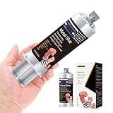 Heavy Duty Metal Repair Glue - Permanent Cold Weld Epoxy for Steel, Iron, Aluminum & Fiberglass | Waterproof High-Temp Resistant Liquid Weld for Automotive, Marine & Household Repairs, 1.76oz(1pcs)
