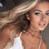 Velvet Choker Necklace Bar Pendant Necklace Goth Necklace Jewelry for Women and Teen Girl (Brown)