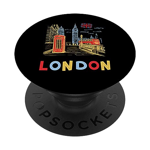 Idea de recuerdos de Londres para niños y recuerdos británicos ingleses PopSockets PopGrip Intercambiable