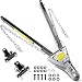 Biltek Adjustable Universal Tow Bar with 2X Safety Chains for 2" Trailer Ball Hitch - 5000 lbs Towing Capacity