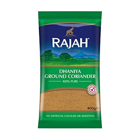Rajah Spices Dhaniya Ground Coriander | Coriander Powder | Ada | Adarak | ADU | Adaraka | Adrak | (400g) Cover