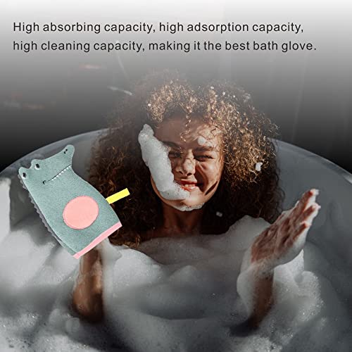Image of 2 Pcs Kids Bath Mitts Creative Crocodile Shower Gloves Cartoon Wash Mitts for Child Bathing