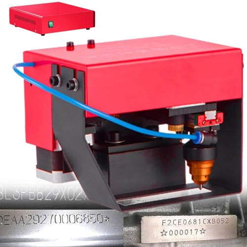 Máquina neumática de marcado por punteos, grabado de metal para números de serie, códigos VIN, letras