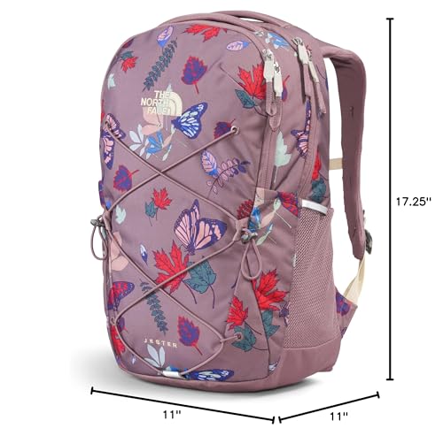 Image of THE NORTH FACE Women's Every Day Jester Laptop Backpack, Fawn Grey Fall Wanderer Print, One Size