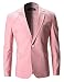 FLATSEVEN Mens Slim Fit Cotton Stylish Casual Blazer Jacket