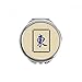 Wind East Mahjong Tiles Pattern Hand Compact Mirror Round Portable Pocket Glass