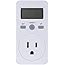 Electricity Usage Monitor Power Meter Plug Outlet, LCD Display Electricity Usage Power Meter Socket Energy Wattage KWH Consum