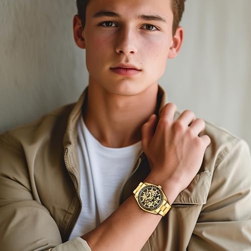 Image of Kenneth Scott Men's Mechanical Casual Watch |43mm - K22312-BBBB