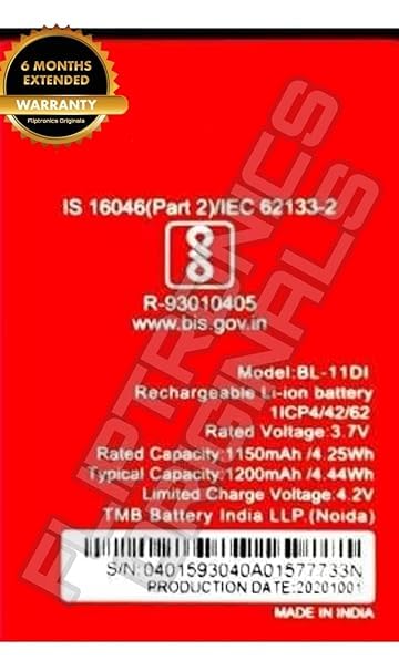 Image of Original BL-11DI Battery for Itel IT613 IT5026 | Battery with 6 Month Warranty****(N00121)