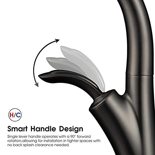 Robinet de cuisine commercial mitigeur d'eau pivotant design robuste - 3