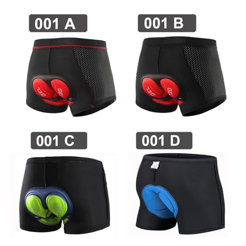 Pantalones cortos para ciclismo con almohadilla gel 5D miniatura 6