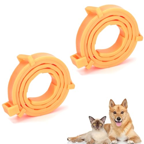 LONGHAO 2 pcs Zeckenhalsband für Katzen,Wasserdicht Hund Flohhalsband,Zeckenschutz Katze,Zeckenhalsband für Hunde und...