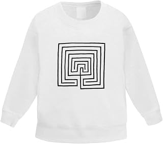 Azeeda 'Square Maze' Kid's Sweatshirt/Jumper (3-4 Years) (KW00027811)