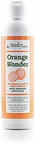 Stanley Home Products Orange Wonder Spot & Stain Remover 8 oz – For Fabric, Carpet, Upholstery & Hard Surfaces – All-Purpose Cleaner (Pack of 1)