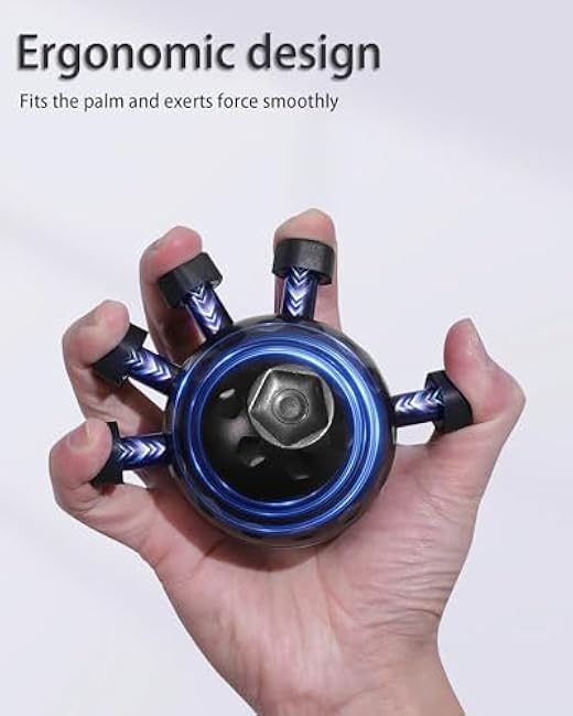 Finger Grip Strengthener, 2025 Upgraded Hand and Finger Exerciser, Silicone Grip Trainer for Muscle Building, Forearm Strength, and Injury Recovery