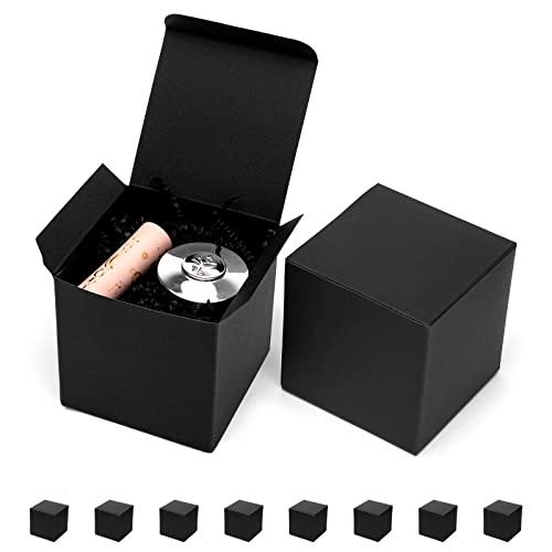 Mcfleet Black Gift Boxes with Lids 4x4x4 Inches 10 Pack Groomsmen Proposal Boxes Cardboard Gift Box for Presents Craft Boxes for Christmas Wedding Graduation Holiday Birthday Gift Packaging