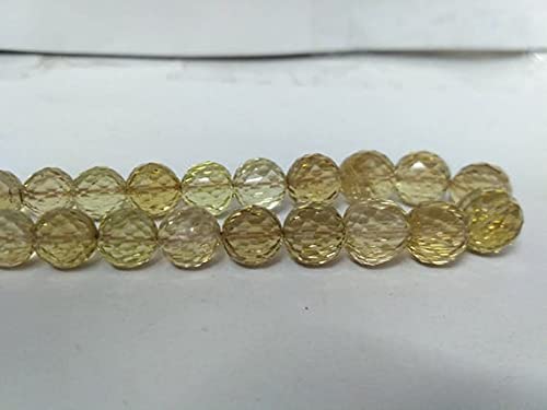 Quartz bière naturel facetté LKBEADS pour fabriquer un bijou personnalisé et offrir un cadeau unique