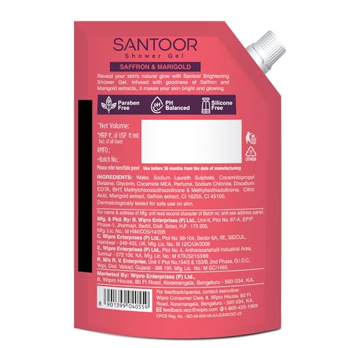 Image of SANTOOR SHOWER GEL SAFFRON & MARIGOLD 400ml