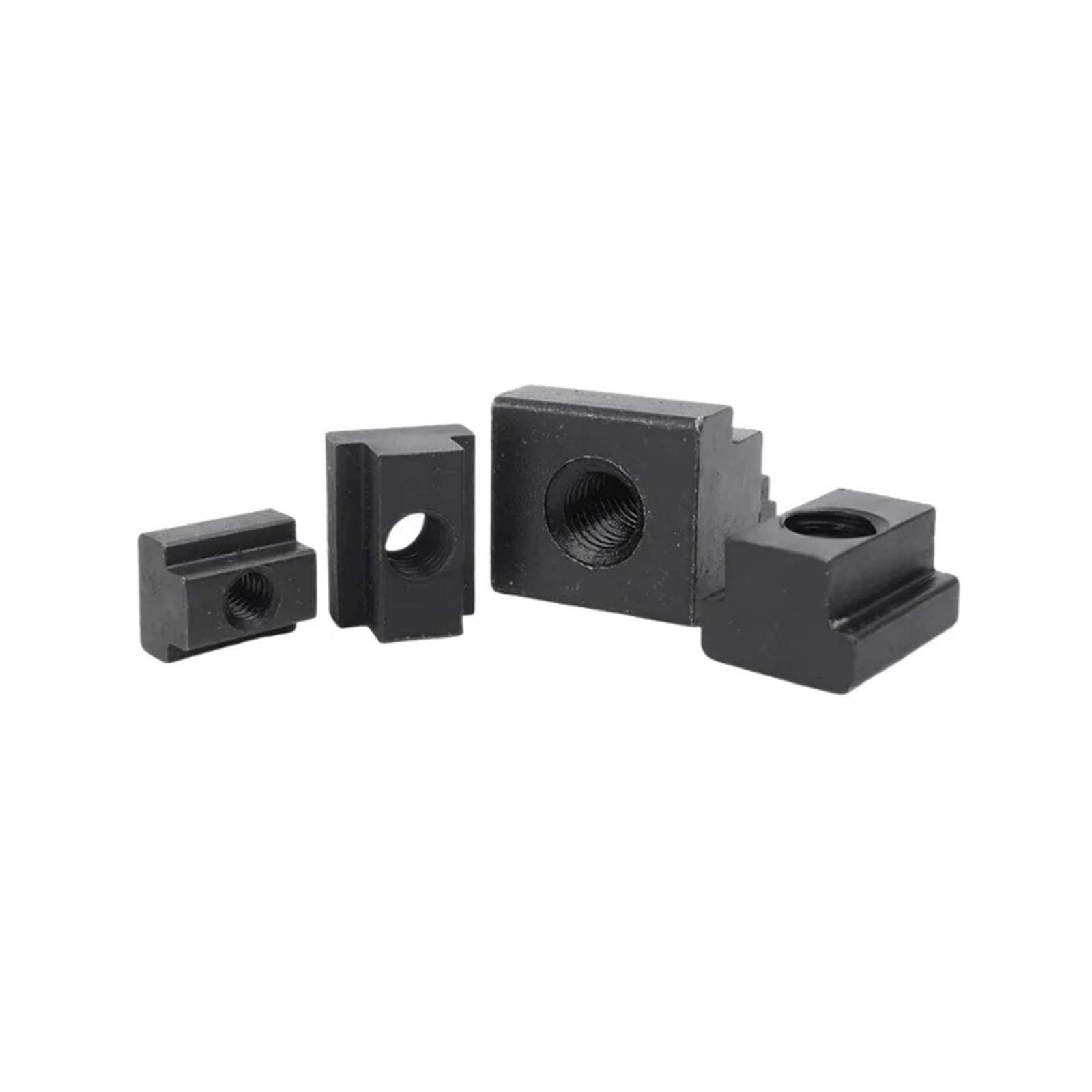 Tuerca En T De Acero Al Carbono Grado 8,8/10,9, Bloque M6 ~ M48, Placa Prensado Con Ranura, Color Negro, 1/2/5 Piezas, 45#