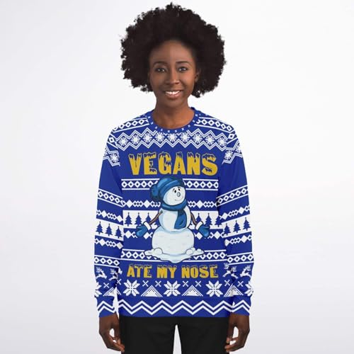 Vegans Ate My Nose Snowman Jumper, alternative view 3