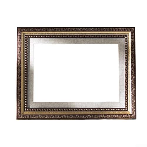 Shophubio Style rétro pour photo A4 pour mur et table, cadre photo vintage avec panneau arrière en bois, cadre décoratif vert, doré, rouge (vert)