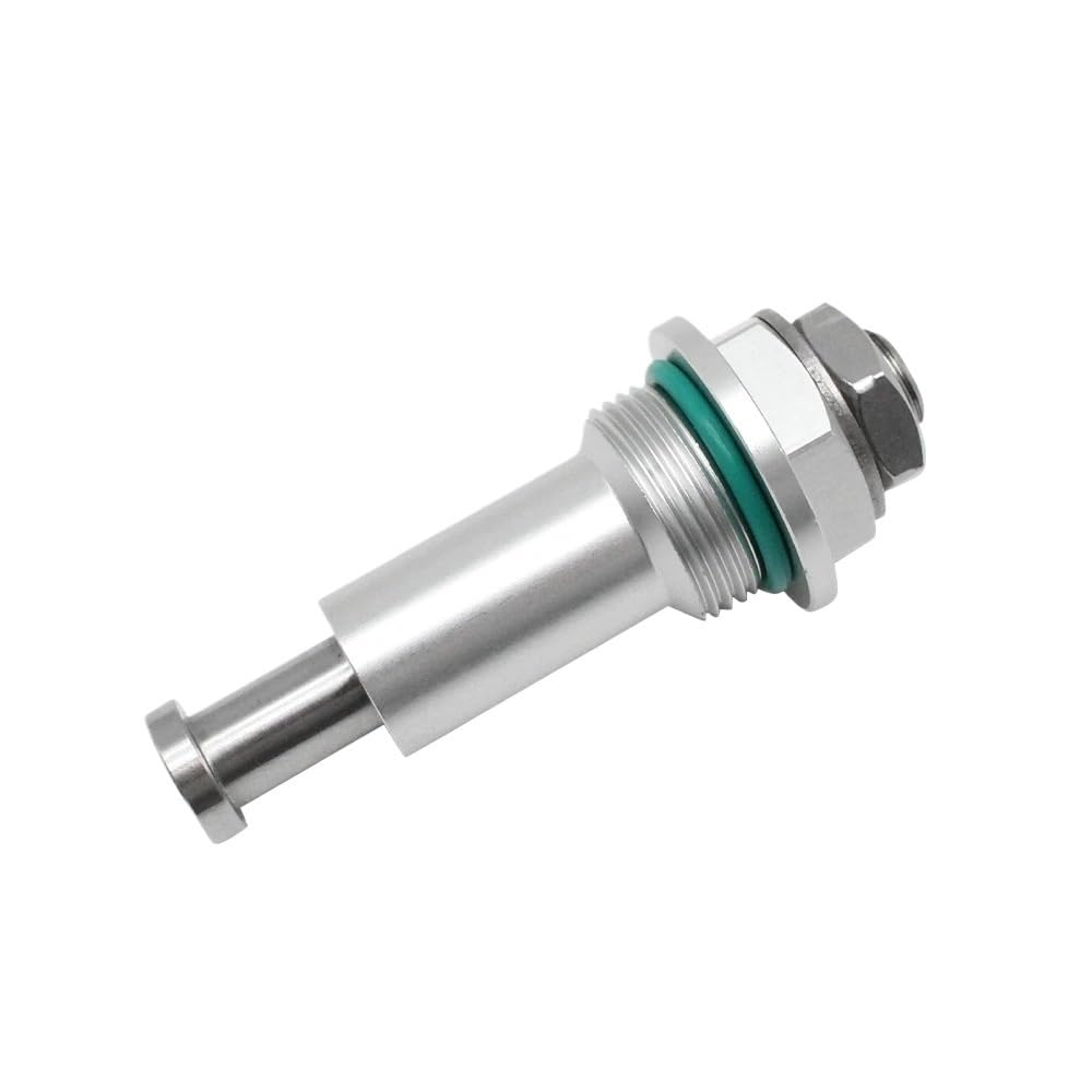 Regolatore tenditore catena di distribuzione manuale in alluminio for moto | Tendicatena manuale in alluminio ad alta precisione, guarnizione O-ring, fasatura stabile(Silver)