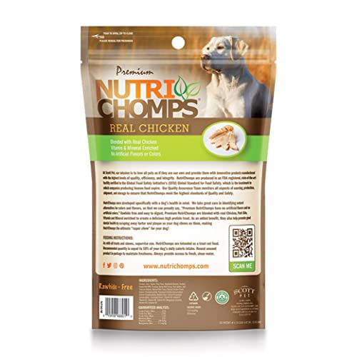 Nutrichomps Dog Chews, 6-Inch Twists, Easy To Digest, Rawhide-Free Dog Treats, 4 Count, Real Chicken Flavor #TOP1