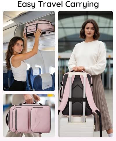 Taygeer Travel Backpack for Women, Travel Personal Item Bag with Shoe Pouch — view 7