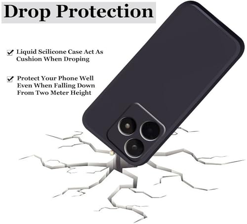 Image of A rtistque Back Cover Case for Realme Narzo N53 with Camera Protection | Shockproof TPU | Stylish Protective Design | Slim Fit | Ultra Matte | Realme Narzo N53 Back Cover - Black