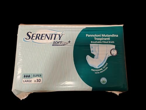 Serenity Pannoloni Mutandina Traspiranti Super, Large, 30 Pezzi, Protezione Totale 3gocce