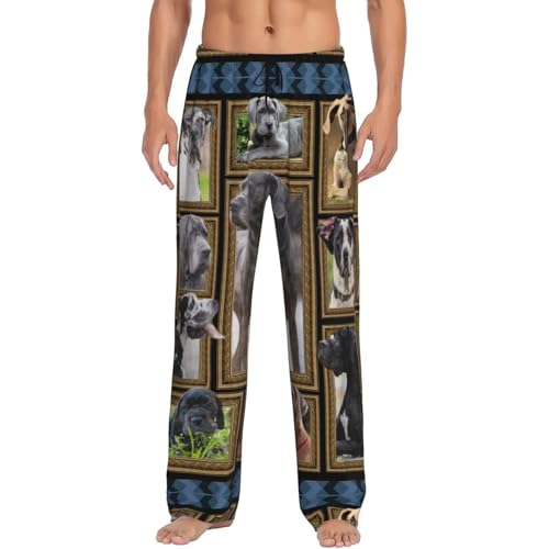 Great Pyrenees Dog Men'S Pajama Bottoms Lounge Sleepwear Loose Soft Comfort Pajama Pants With Pockets