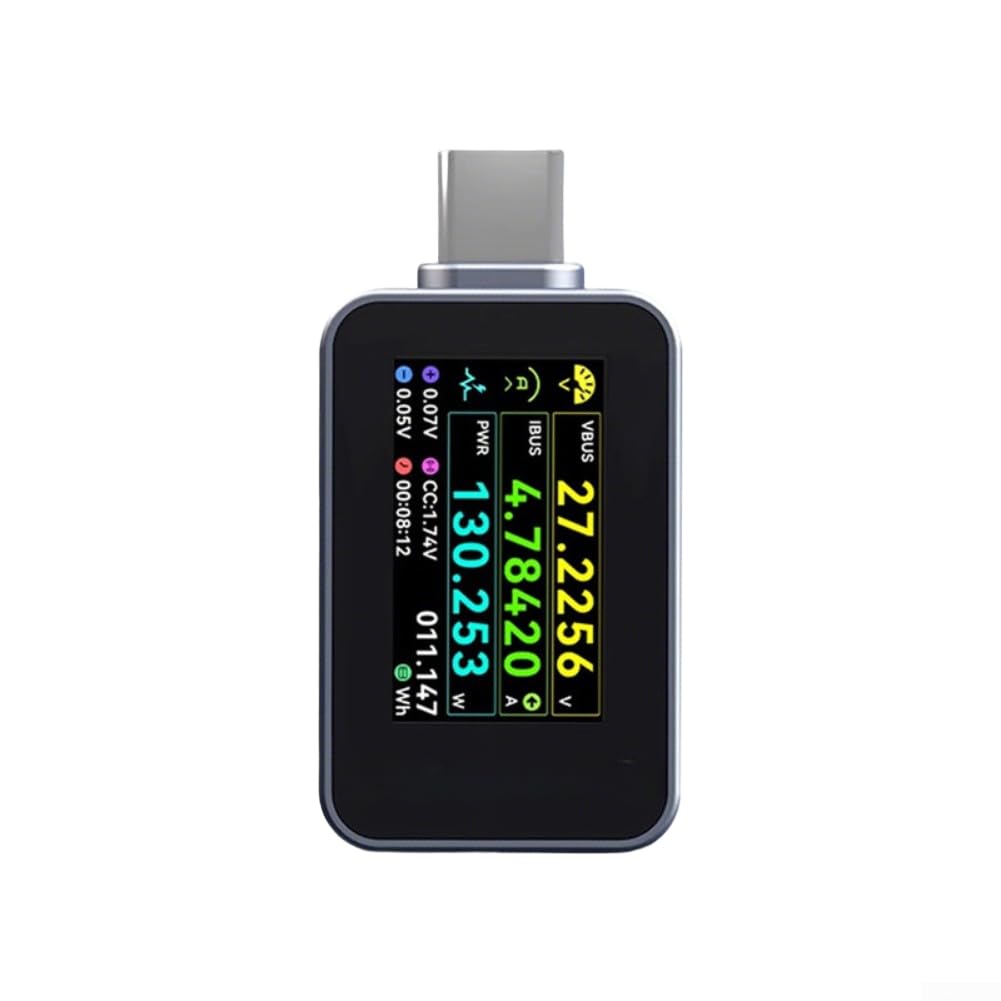 Para Usb-c Tester 240W Para Corriente Voltaje Medidor De Potencia Con 1,14