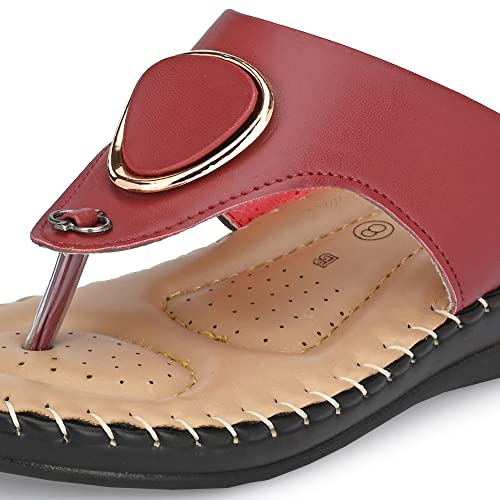 Image of Centrino Women's Thong Comfortable Ortho Care Ladies | Fashion Wear Sandal & Chappal | Soft Cushioned for More Comfort (7902)