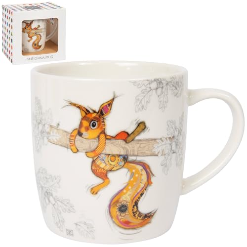 Lesser & Pavey Tasse à café en céramique pour la maison ou le travail Motif écureuil