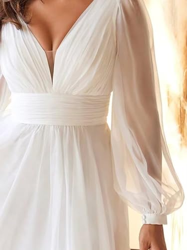 Simple Short Wedding Dresses for Bride 2025 Tulle Lace Applique Engagement Elopement Bridal Shower Dress for Women4