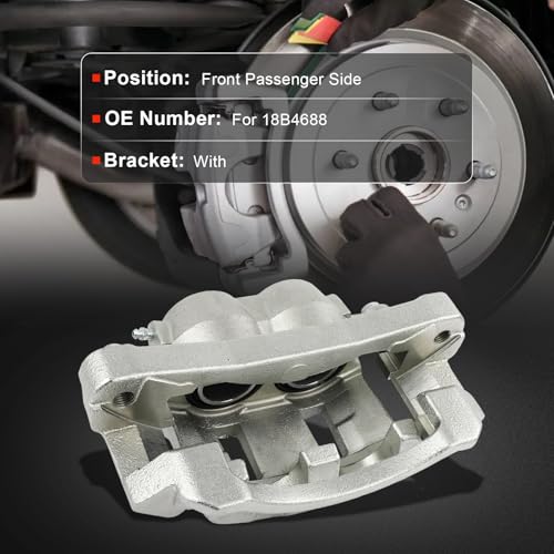 Image of cciyu Front Right Brake Caliper Assembly w /Bracket 18B4688 2000 For Ford For Excursion,1999 2000 For Ford For F-250 Super Duty,1999 2000 For Ford For F-350 Super Duty