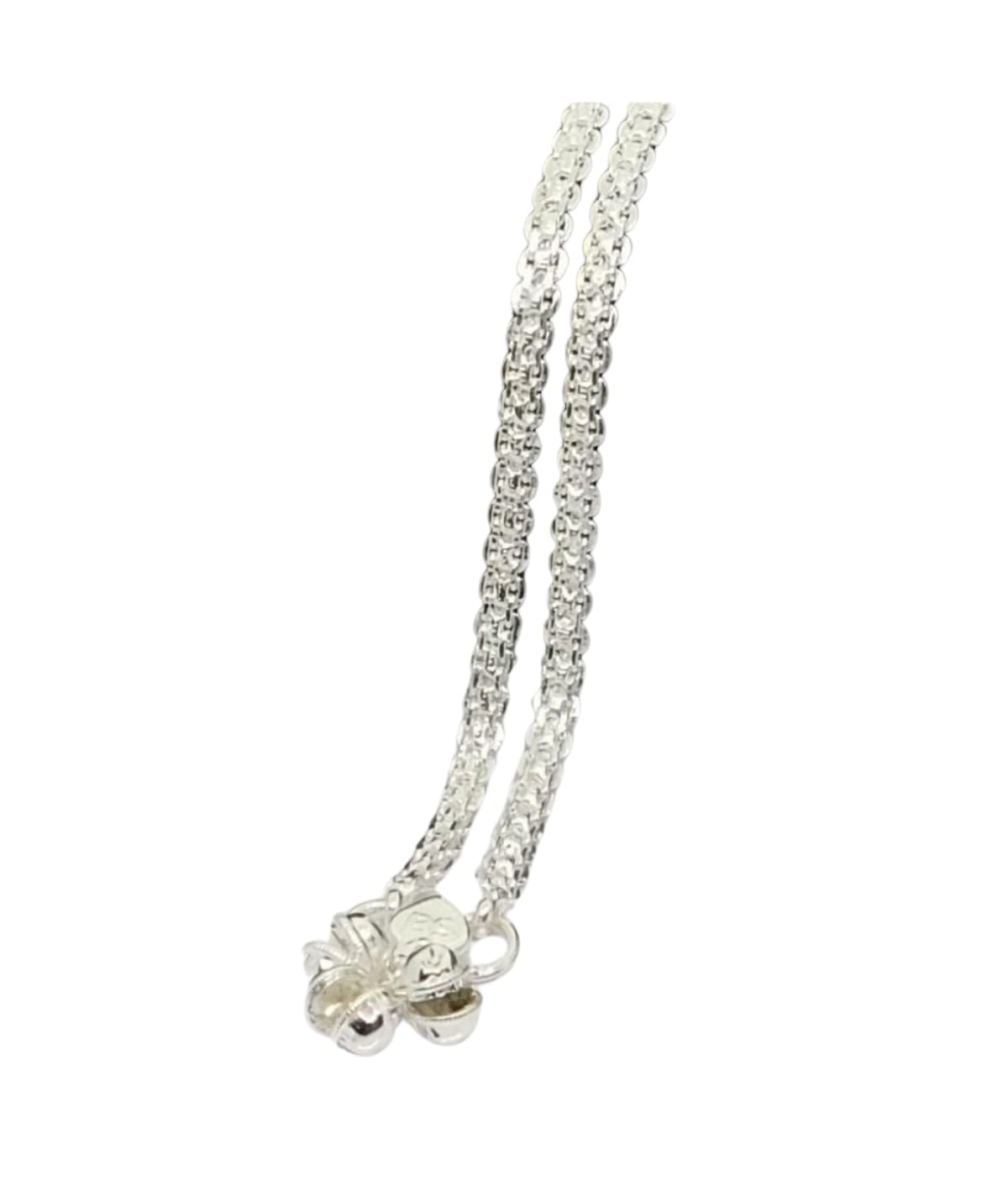 JewelszoneEnchanting Elegance Anklet Set - Premium Silver Anklet Sets of 2 for Her