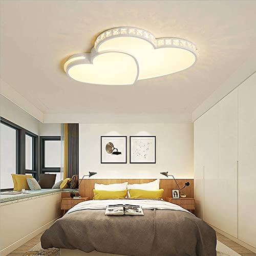 Plafond moderne LED en cristal d'amour pour salon chic - 6