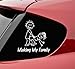 Aufkleber Autoaufkleber JDM Die Hart - Making My Stick Figure Family Funny Auto Laptop Tuning Sticker Decal Heckscheibe LKW Sticker 127mmx127mm