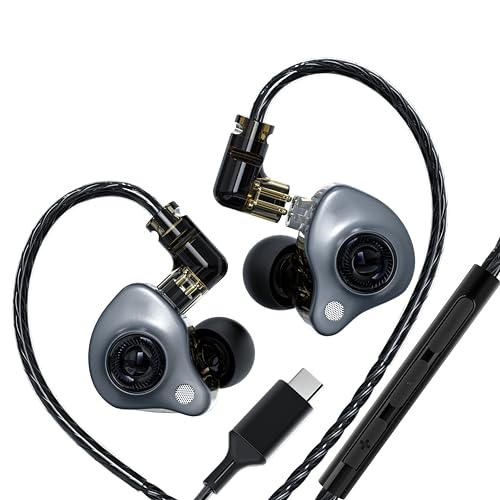 JotVira in Ear Monitor Headphones with Mic, 10mm Dynamic...