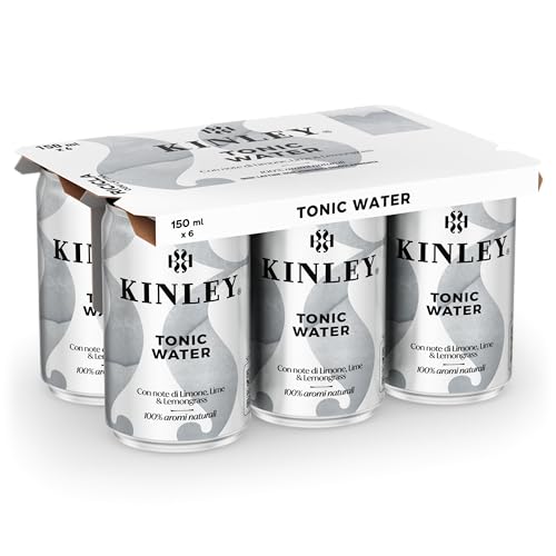 La confezione comprende6 Lattine da 150 ml di Kinley Tonic Water, ideale per creare i tuoi drink da gustare per concederti un po’ di relax dagli impegni e dallo stress quotidiano