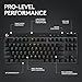 Logitech G PRO X TKL LIGHTSPEED Wireless Gaming Keyboard, Ultra-Portable Tenkeyless Design, LIGHTSYNC RGB, PBT keycaps, Linear Switches (GX Red) - Black