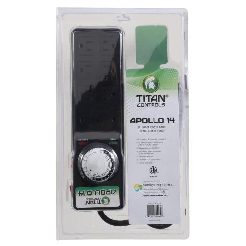 Titan Controls 8-Outlet Power Strip w/ Timer, 120V - Apollo 14