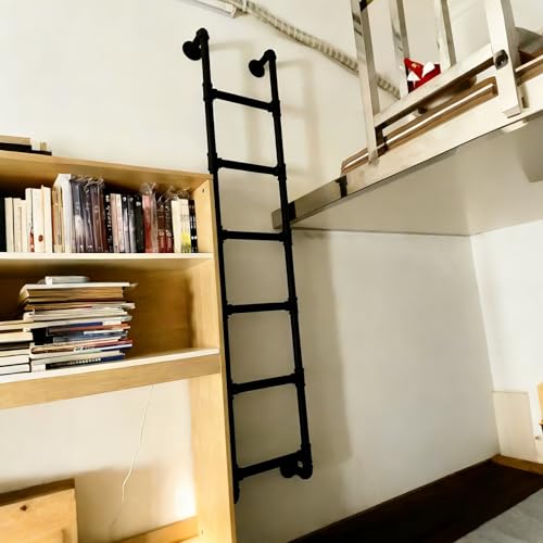 Escalera de litera de 6 peldaños con fijación de pared para escape e interiores 3