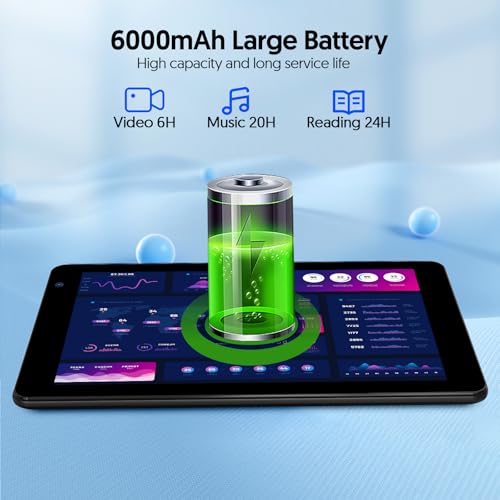 BAKEN 7 inch Tablets Android 14,8GBRAM + 64 GB ROM, (Expandable 1TB) Tablet PC with Quad Core Processor,3500 Mah, Dual Camera,WiFi, Bluetooth,Portable Tablet PC with Case(Black) - Image 6